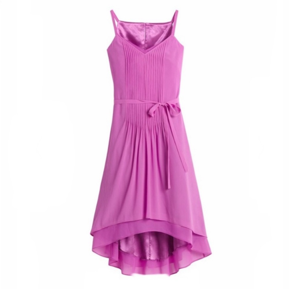 Purple White House Black Market high low dress